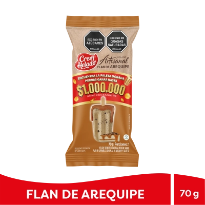 Helado Artesanal Flan Arequipe - Encuentra la paleta Dorada