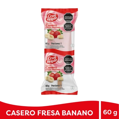 Helado CASERO Fresa Banano