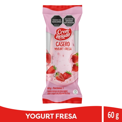 Helado CASERO Yogurt Fresa