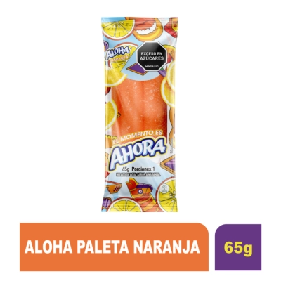 Paleta ALOHA Naranja - El Sabor de Creer - El Momento es Ahora