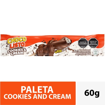 Paleta Chocolisto Cookies & Cream