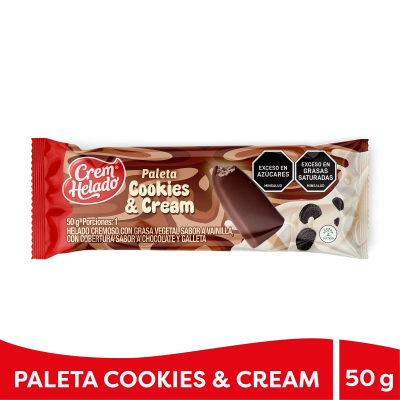 Paleta Crem Helado Galleta Caja por 60 und