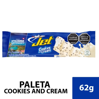Paleta JET Cookies and Cream