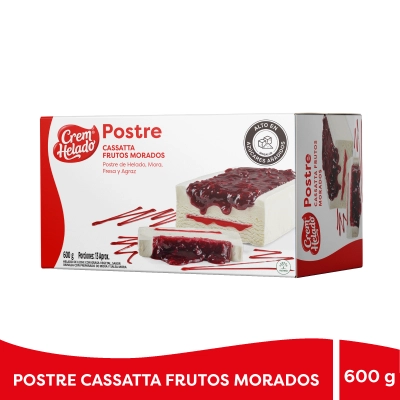 Postre Cassatta Frutos Morados