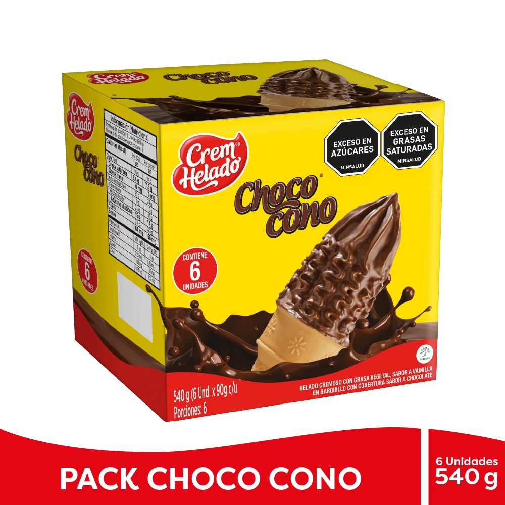 Cono CHOCOCONO Pack x6 unidades