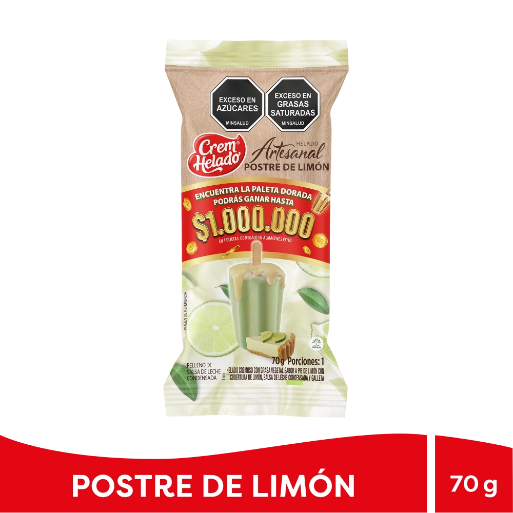 Helado Artesanal Postre limón - Encuentra la paleta Dorada