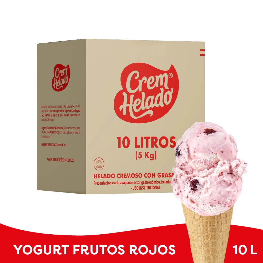 TARRO 10L Yogurt Frutos Rojos