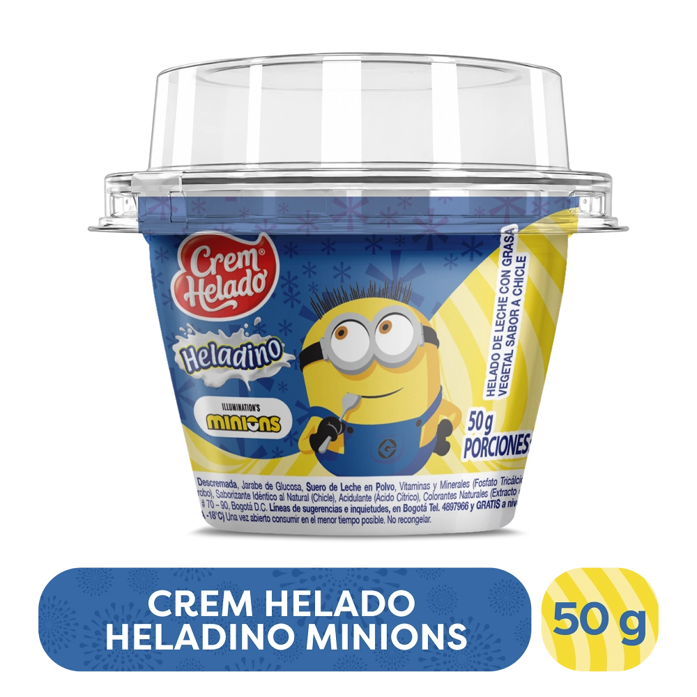 Vaso MINIONS x 50g x12u