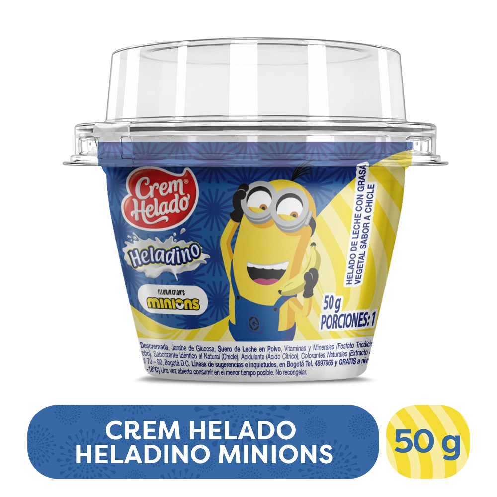 Vaso MINIONS x 50g x12u