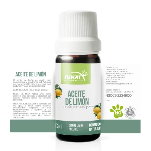 Aceite Esencial de Limón 10ml