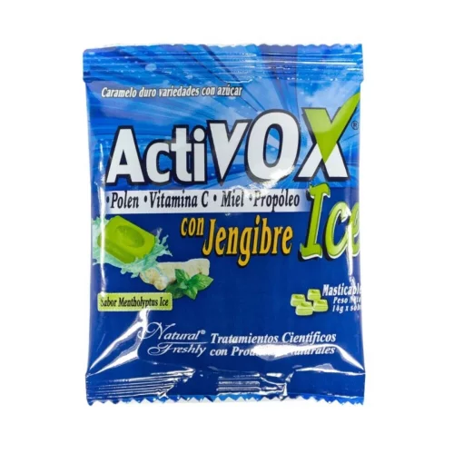 Activox Ice Jengibre Pastillas Masticables