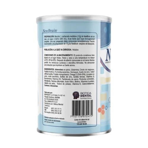 Newbrain Adultos Vainilla x 600 gr Alimento Nutricional para Adultos