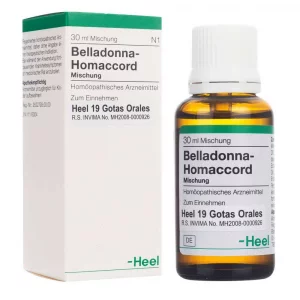 Belladona Homaccord Gotas Medicamento Homeopático