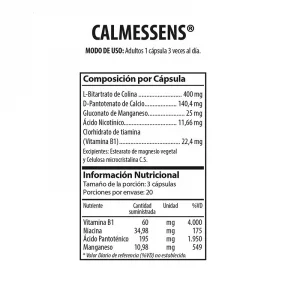 Calmessens Colina, Vitamina B1