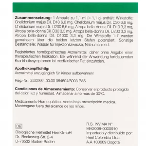 Chelidonium Homaccord Ampolla-Medicamento Homeopático