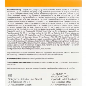 Coenzyme Compositum Ampolla Medicamento Homeopático
