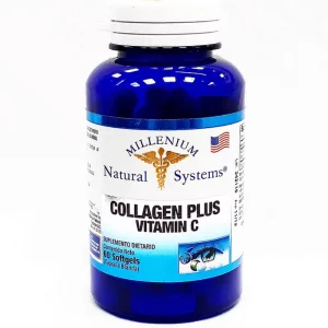 Collagen Plus y Vitamina C Colágeno Hidrolizado y Vitamina C x 60