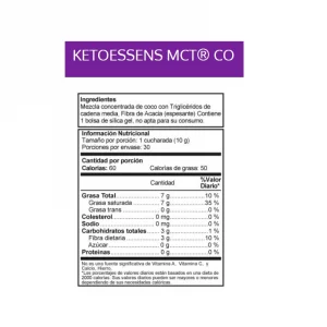 Ketoessens MCT Mezcla Concentrada de Coco con Triglicéridos