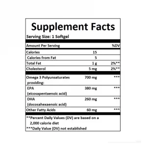 Omega 3 700 mg EPA + DHA
