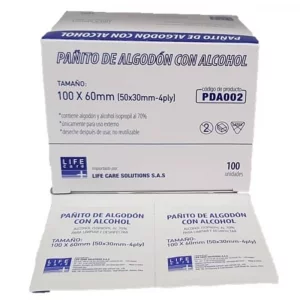 Pañitos de Algodón con Alcohol