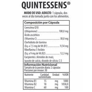 Quintessens Coenzyma Q10 y vitaminas