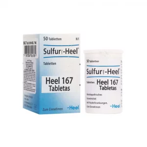 Sulfur Tabletas Medicamento Homeopático