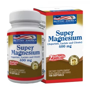 Super Magnesium 400 Mg Aspartato, Lactato y Citrato de Magnesio