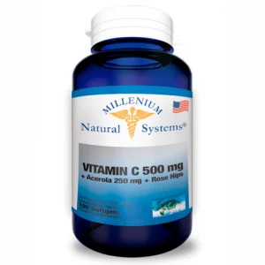 Vitamina C 500 mg con acerola y rose hips