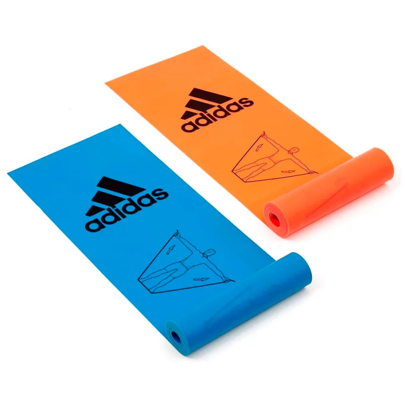 Bandas de Entrenamiento Adidas ADTB-10604 Azul/Naranja 2 niveles