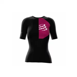Camiseta Deportiva Mujer Triathlon Postural  Compressport Aero SS Top XS Negra