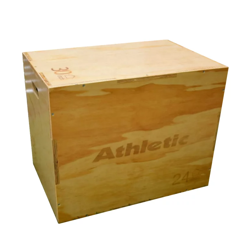 Adquiere el Cajon Pliometrico Wood Box Athletic ATHBA20 Madera Cross  Training