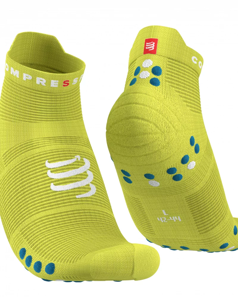 Medias Pro Racing Socks v4.0 Run Low PRIMEROSE/FJORD BLUE