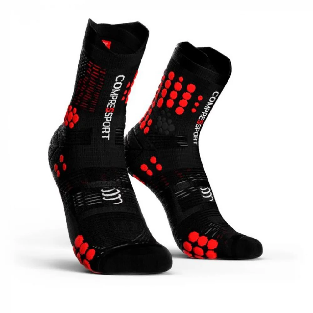 Medias Compressport Racing Socks V3.0 Trail Smart Negra