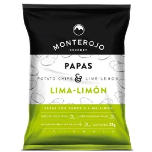 Papas Monte Rojo Lima Limon 25G