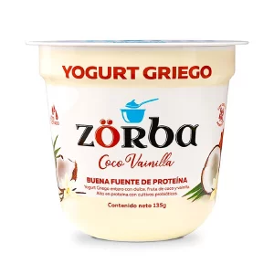 Yogurt Griego Zorba Coco Vainilla 135G