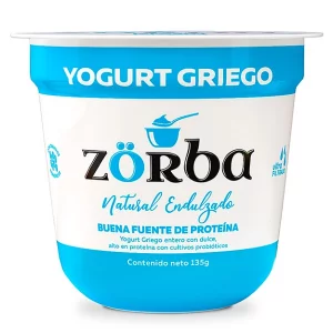 Yogurt Griego Zorba Nat Endulzado 125G