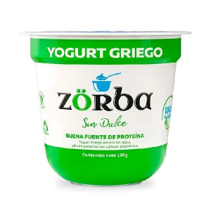 Yogurt Griego Zorba Nat Sin Dulce 125G