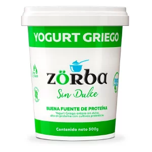 Yogurt Griego Zorba Nat Sin Dulce 500G
