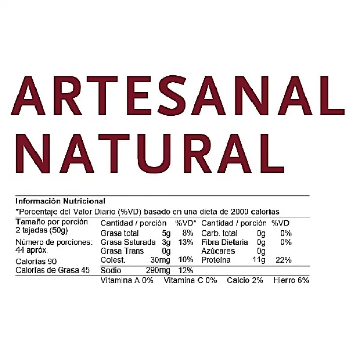 Jamon Artesanal Natural 150Gr