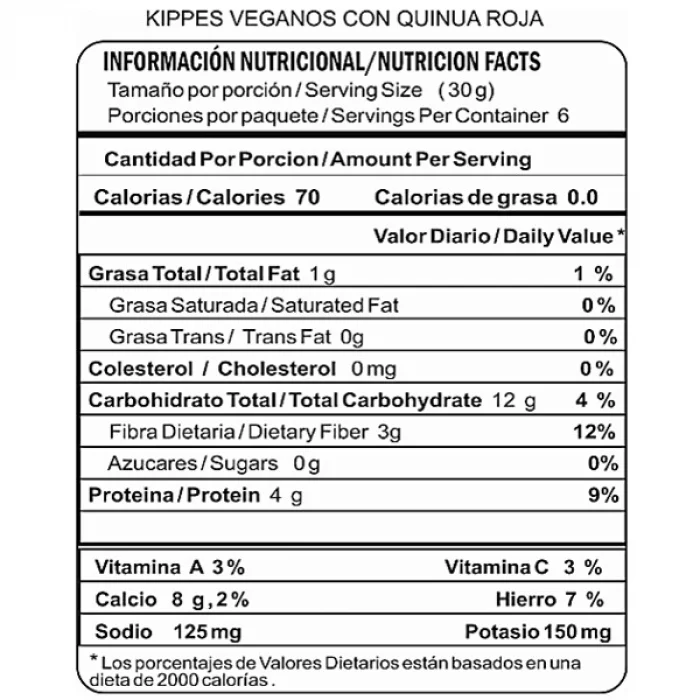 Kibbes Veganos Quinua Roja Hc 210G