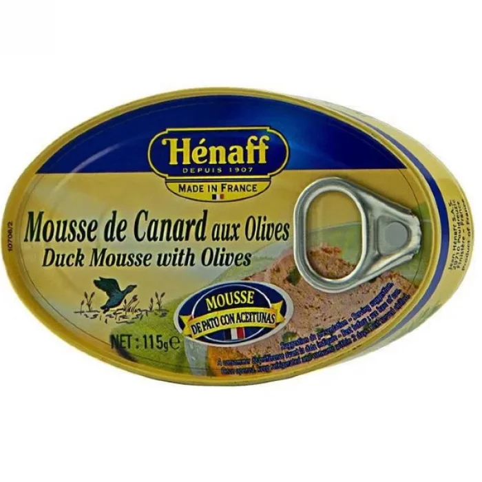 Mousse Pato Con Aceitunas Henaff 115G
