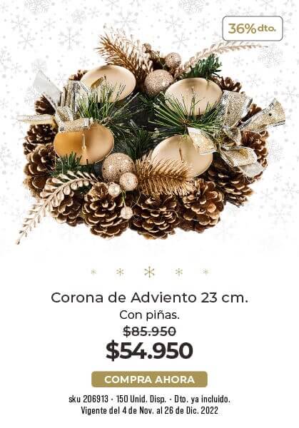 Corona de adviento 23cm