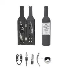 Accesorios para vino cook concept negro en acero inoxidable kv7392