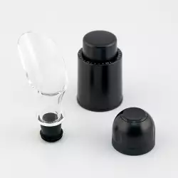 Accesorios Vino Excellent Houseware 8X10X5Cm Negro 170484100