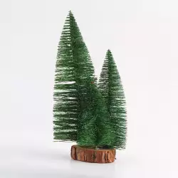 Adorno Arbol Miro Christmas Mini 10X28Cm Verde Plastico 831-Xmtx3