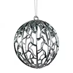 Adorno Arbol Santini 7X8Cm Plateado Plastico 130-4200998