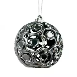 Adorno Arbol Santini 7X8Cm Plateado Plastico 130-4201002