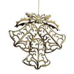 Adorno Arbol Santini Campanas 18X3Cm Dorado Plastico 130-420106