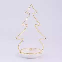 Adorno Miro Christmas Arbol 1X19Cm Dorado Porcelana 831-P002-25