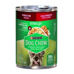 Alimento Humedo Dog Chow 3937 374 Gr Cordero Arroz